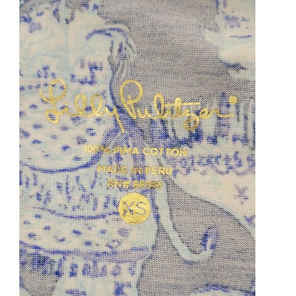 Lilly Pulitzer Dress Womens XS Elephant Print Swing Boho Coastal Beach Dress - Picture 6 of 8